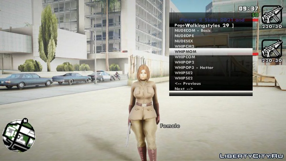 KOF Soldier Girl Different Colors / GTA San Andreas