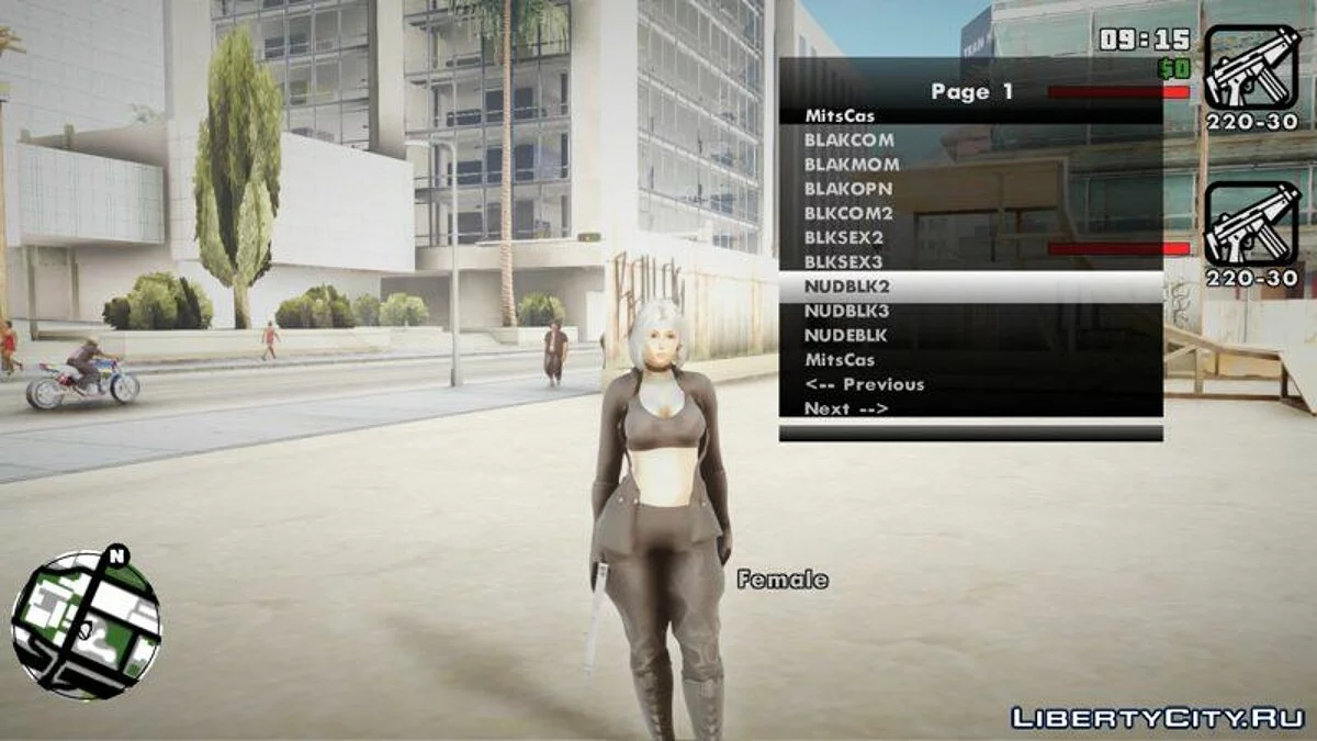KOF Soldier Girl Different Colors / GTA San Andreas