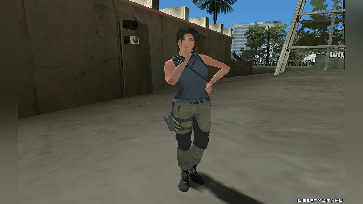 Скачать Лара Крофт из Tomb Raider для GTA San Andreas