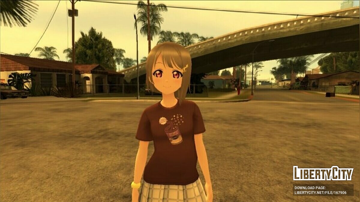 Скачать Love Live! TShirt Pack для GTA San Andreas