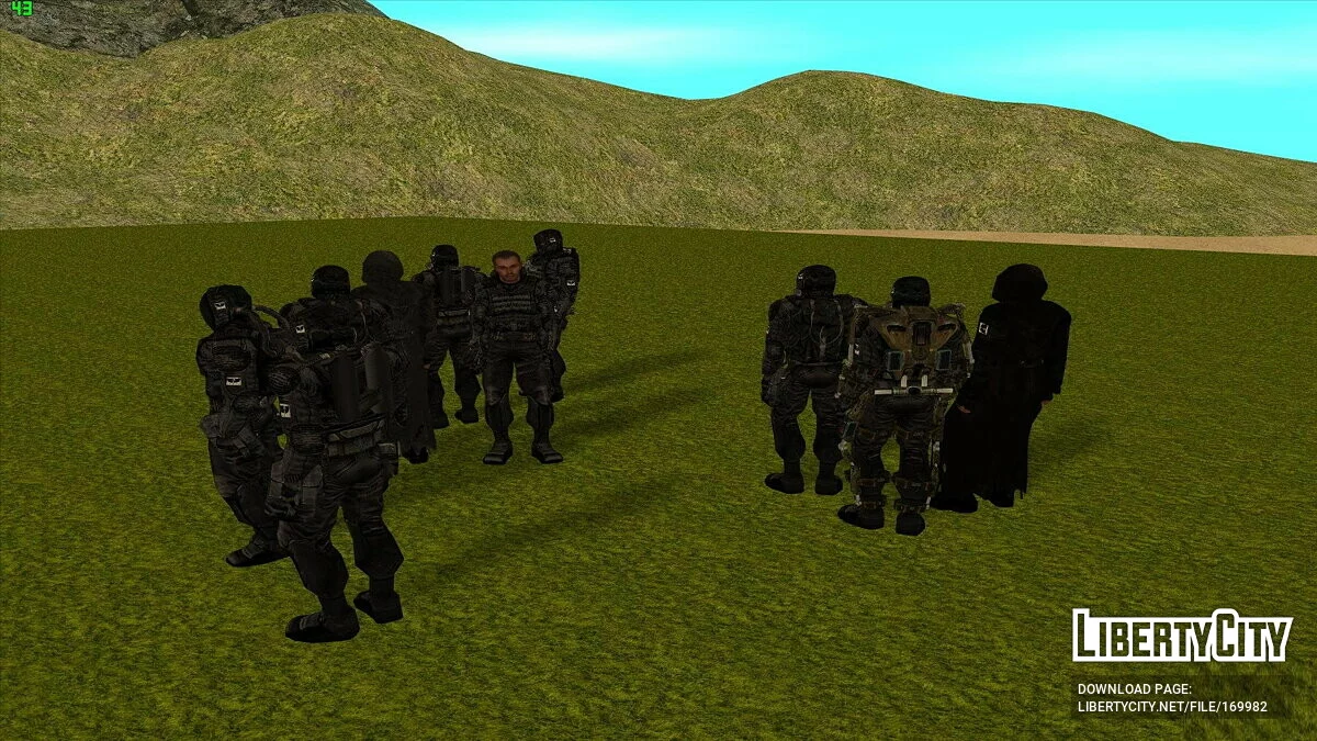 Группировка «Чёрный Ангел» из S.T.A.L.K.E.R / GTA San Andreas