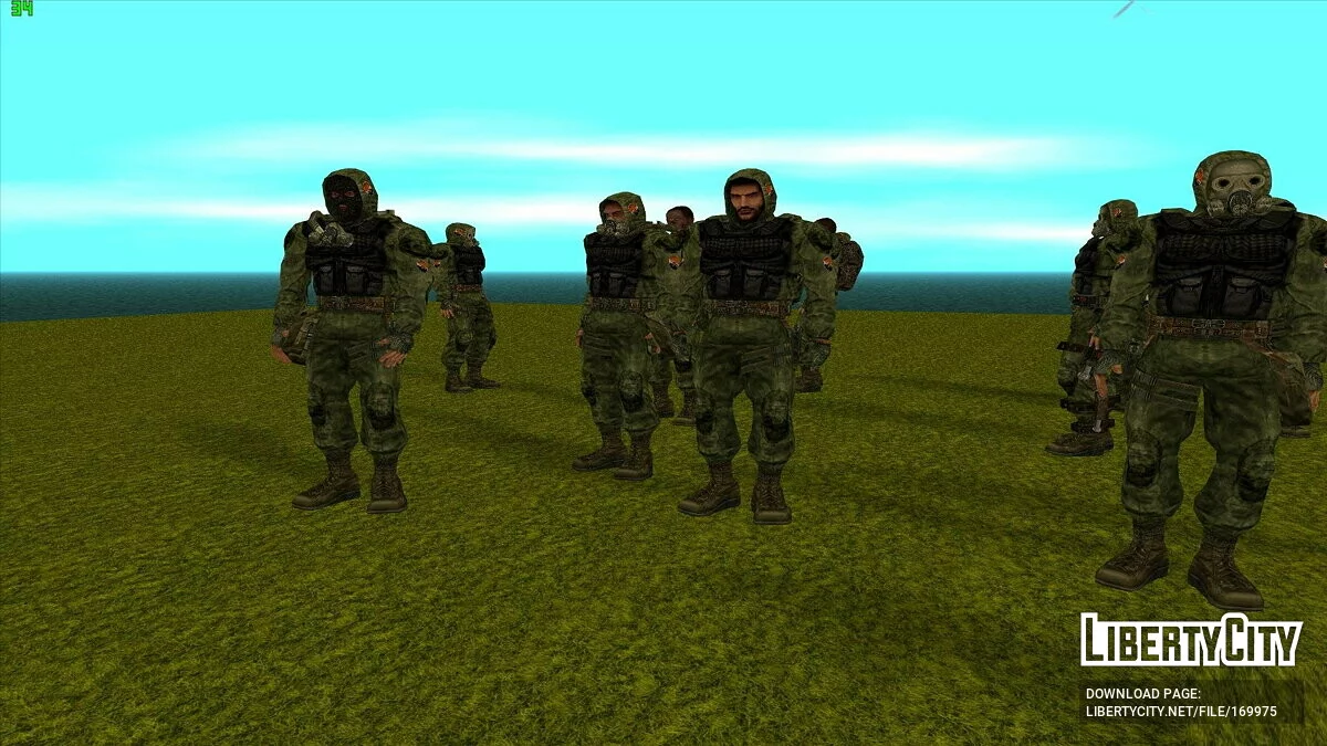 Группировка «Партизаны» из S.T.A.L.K.E.R / GTA San Andreas