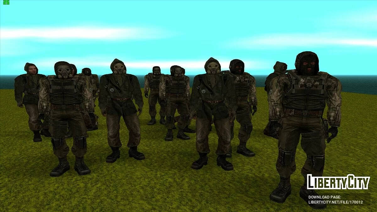 Группировка «Пилигримы» из S.T.A.L.K.E.R / GTA San Andreas