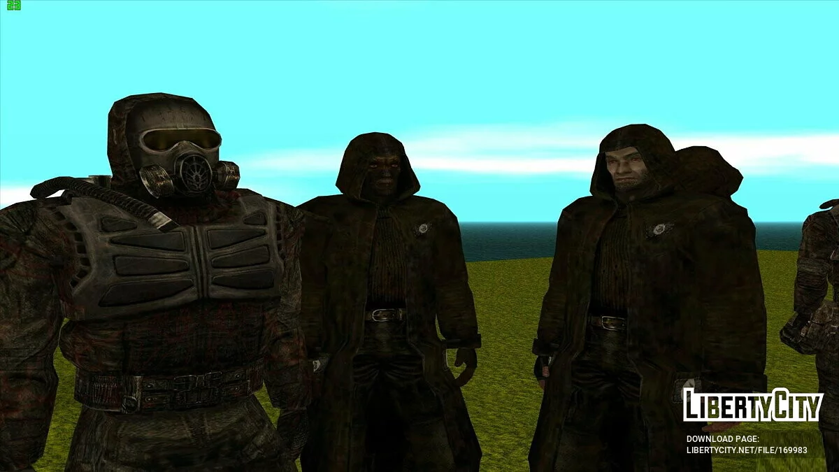 Группировка «Предвестники выброса» из S.T.A.L.K.E.R / GTA San Andreas