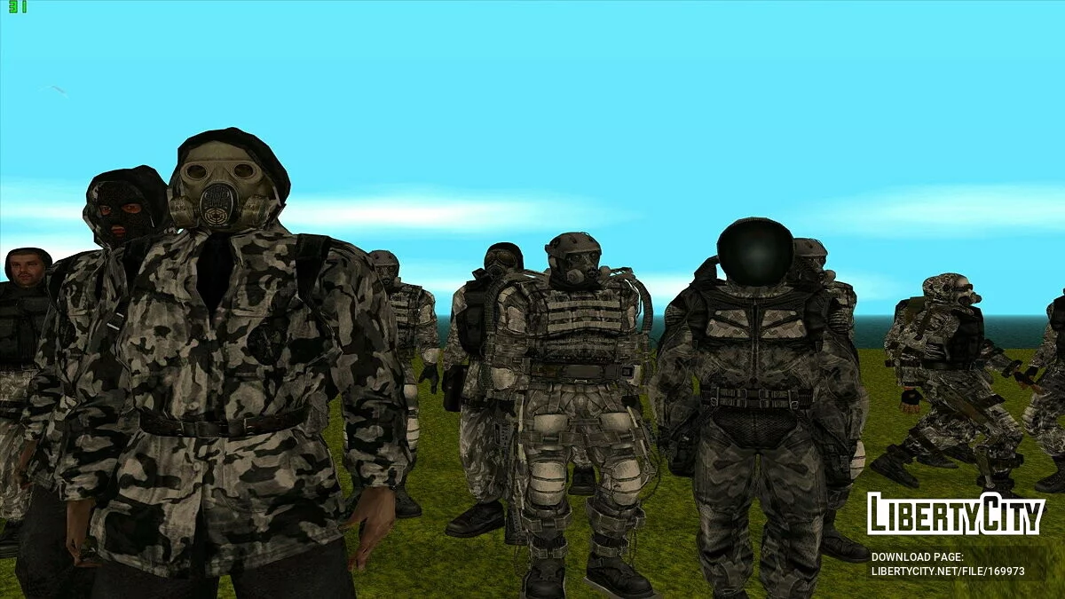 Группировка «X7» из S.T.A.L.K.E.R / GTA San Andreas