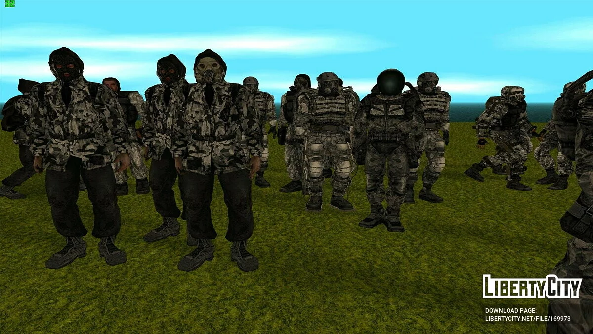 Группировка «X7» из S.T.A.L.K.E.R / GTA San Andreas