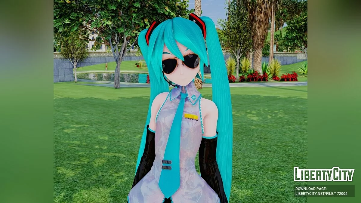 Hatsune Miku + Аксессуары (PDFT) / GTA San Andreas