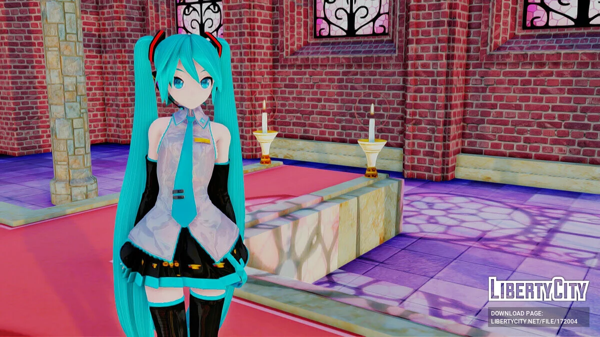 Hatsune Miku + Аксессуары (PDFT) / GTA San Andreas