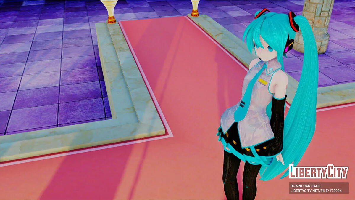 Hatsune Miku + Аксессуары (PDFT) / GTA San Andreas