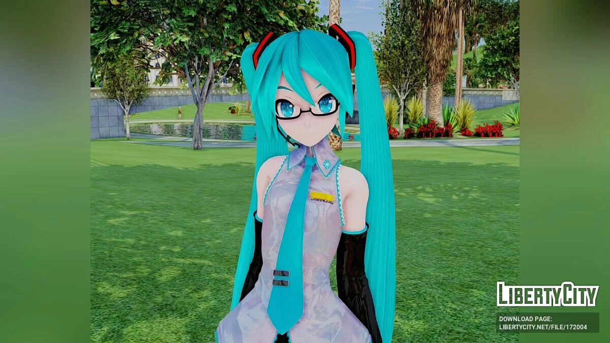 Hatsune Miku + Аксессуары (PDFT) / GTA San Andreas