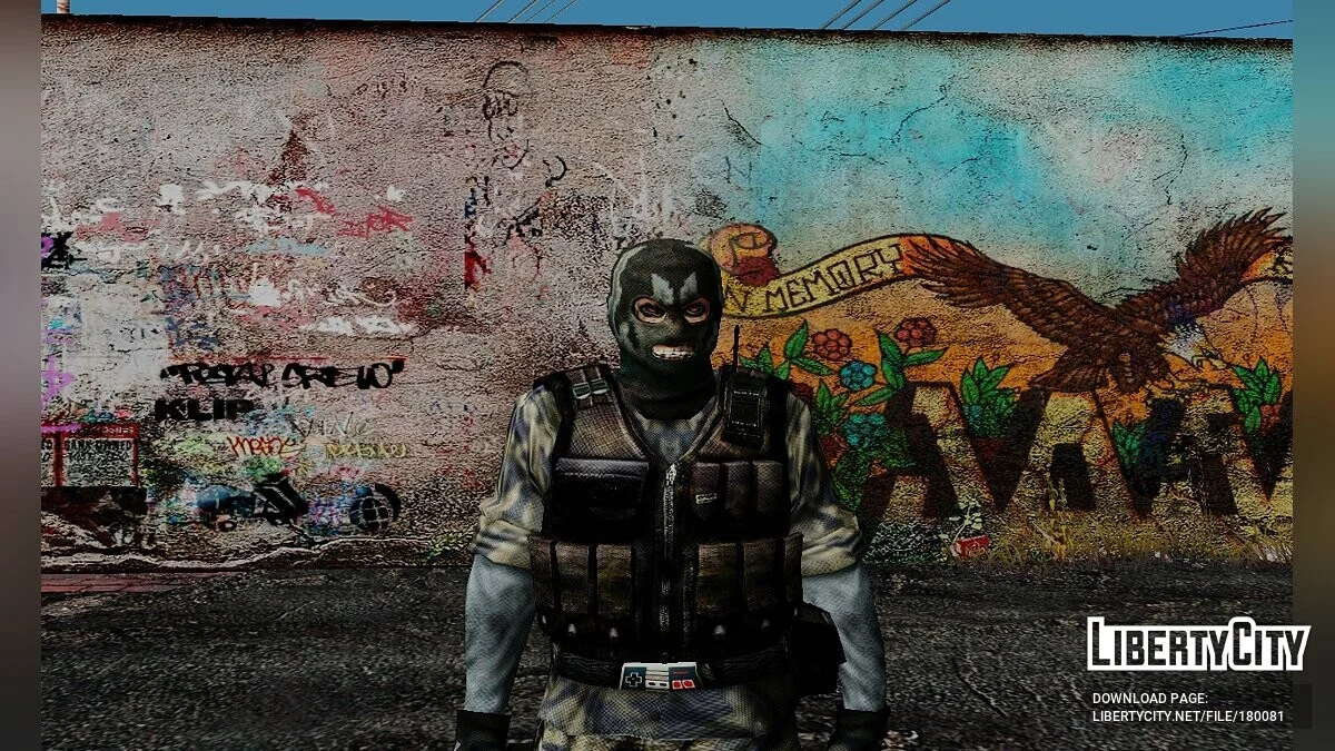 Cпецназ и террористы из Counter-Strike Source / GTA San Andreas