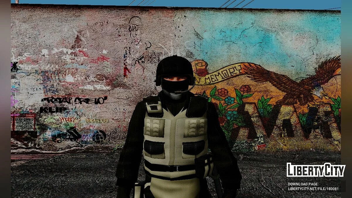 Cпецназ и террористы из Counter-Strike Source / GTA San Andreas