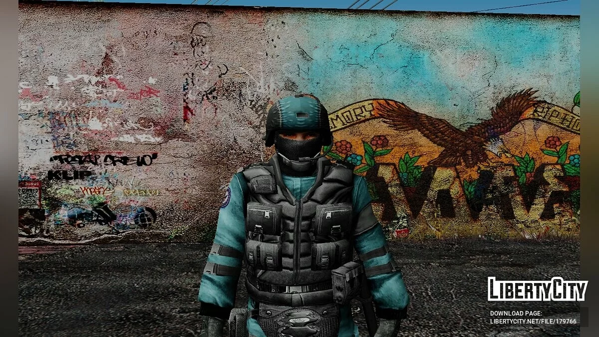 GSG9 из Counter-Strike Source / GTA San Andreas