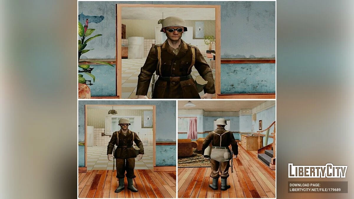 Немецкие солдаты из Call of Duty 2 (Африка, Нормандия и Сталинград) / GTA San Andreas