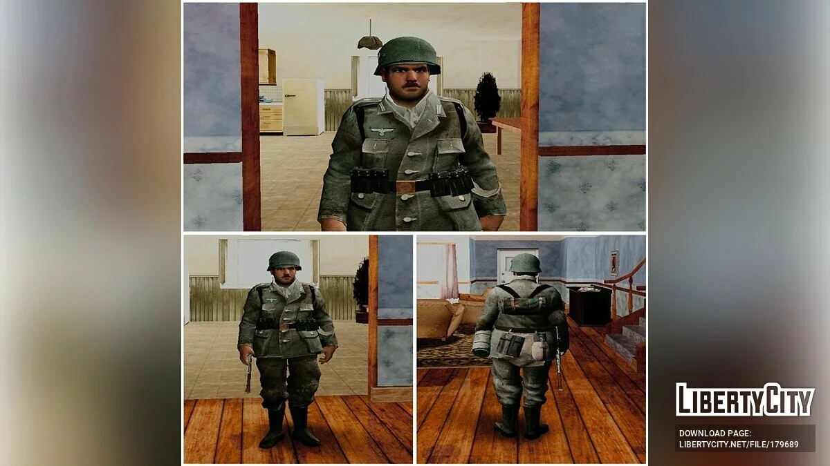 Немецкие солдаты из Call of Duty 2 (Африка, Нормандия и Сталинград) / GTA San Andreas