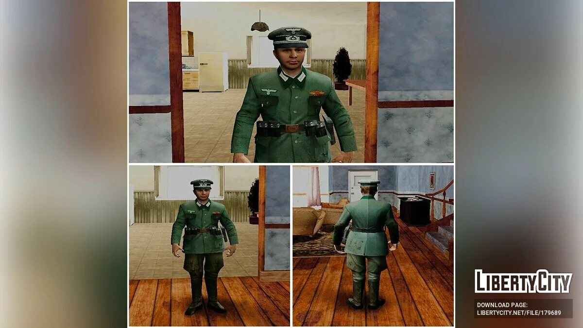 Немецкие солдаты из Call of Duty 2 (Африка, Нормандия и Сталинград) / GTA San Andreas