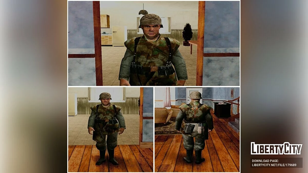 Немецкие солдаты из Call of Duty 2 (Африка, Нормандия и Сталинград) / GTA San Andreas