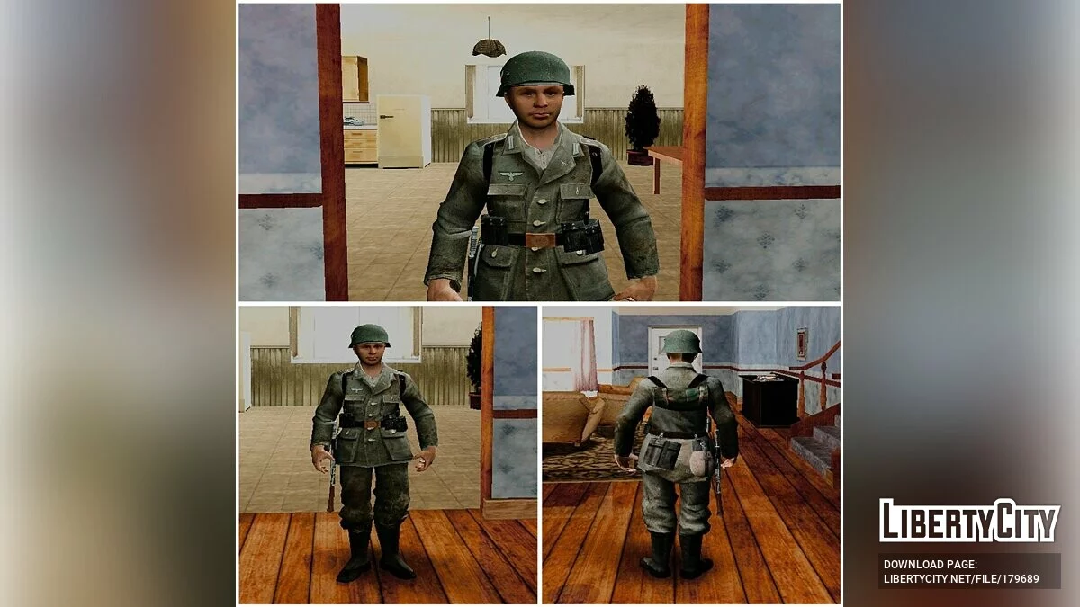 Немецкие солдаты из Call of Duty 2 (Африка, Нормандия и Сталинград) / GTA San Andreas