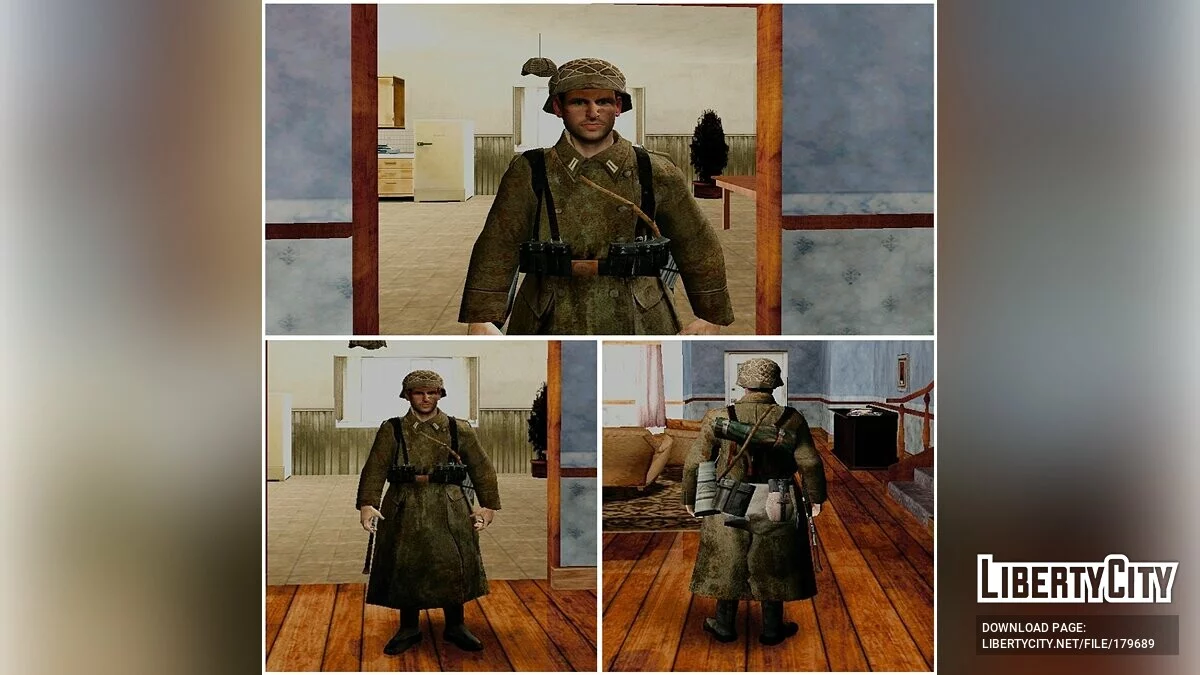 Немецкие солдаты из Call of Duty 2 (Африка, Нормандия и Сталинград) / GTA San Andreas