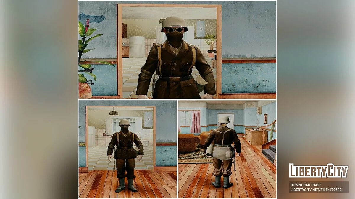 Немецкие солдаты из Call of Duty 2 (Африка, Нормандия и Сталинград) / GTA San Andreas