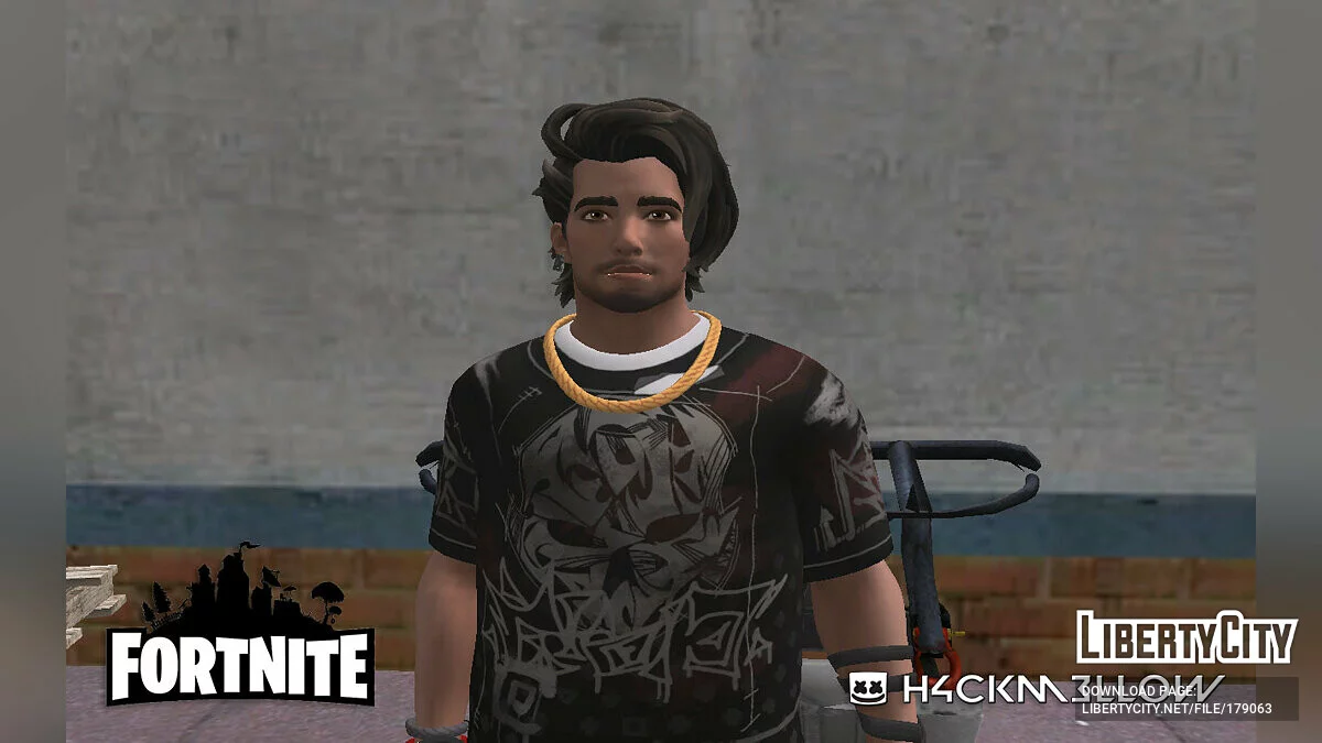 Riptide Raz из Fortnite / GTA San Andreas