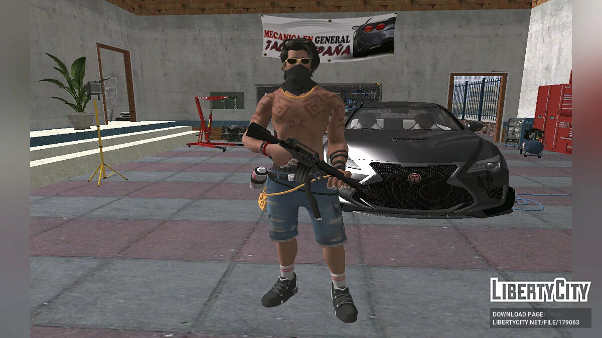 Riptide Raz из Fortnite / GTA San Andreas