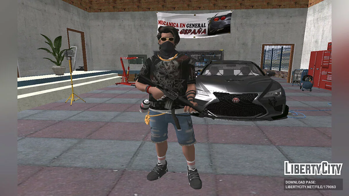 Riptide Raz из Fortnite / GTA San Andreas