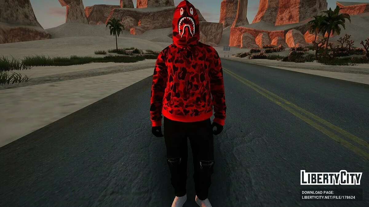 Сборник скинов Bape Shark / GTA San Andreas