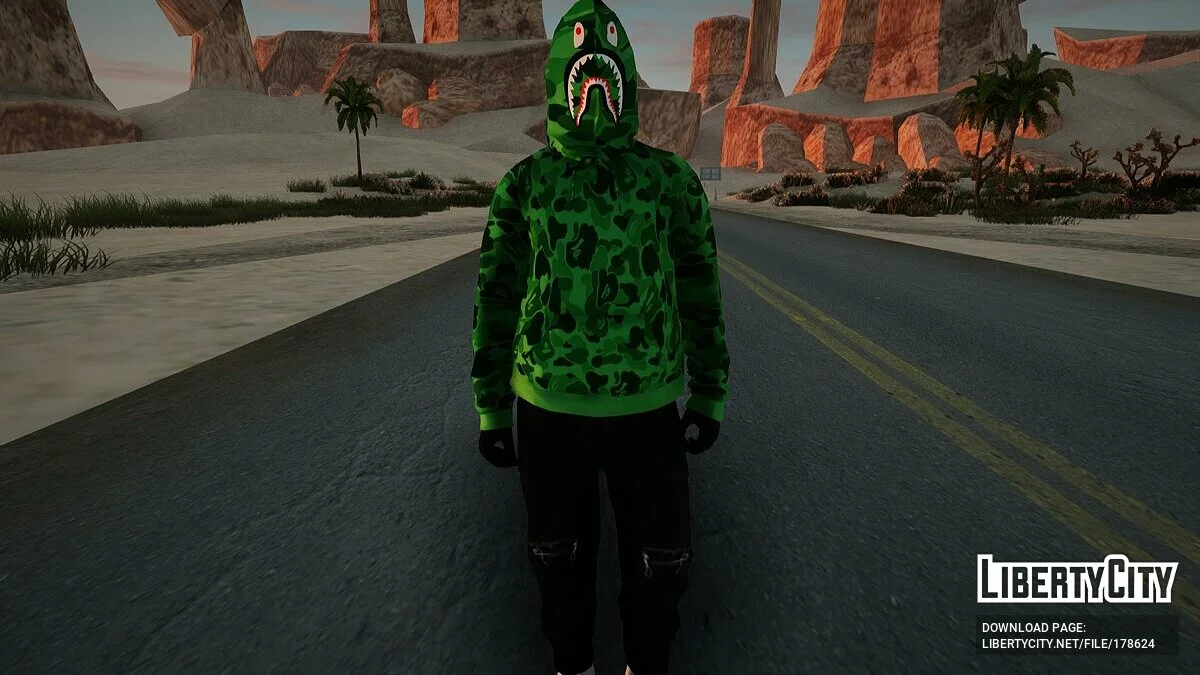Сборник скинов Bape Shark / GTA San Andreas