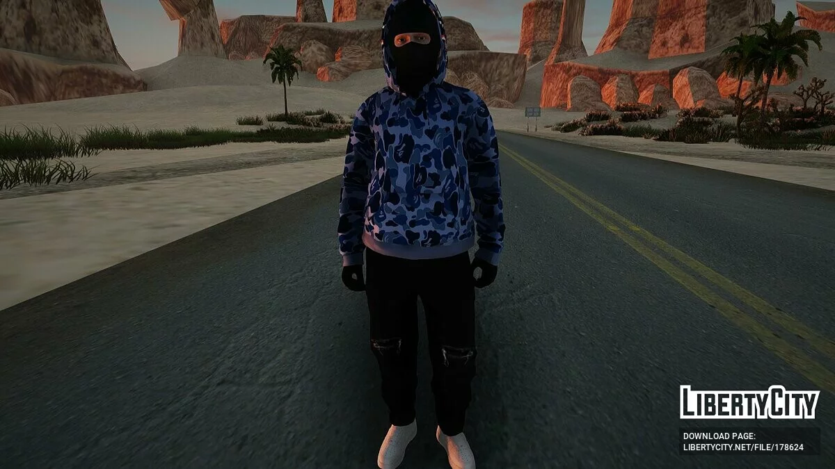 Сборник скинов Bape Shark / GTA San Andreas