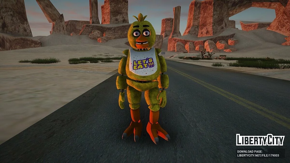 Сборник скинов из Five Nights At Freddy's / GTA San Andreas