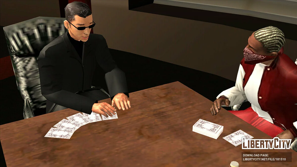 Улучшенные текстуры персонажей в катсценах / GTA San Andreas