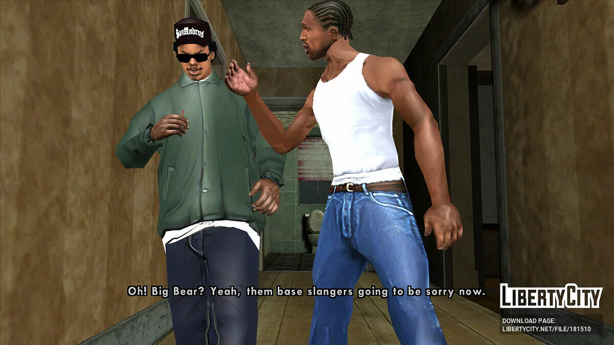 Улучшенные текстуры персонажей в катсценах / GTA San Andreas