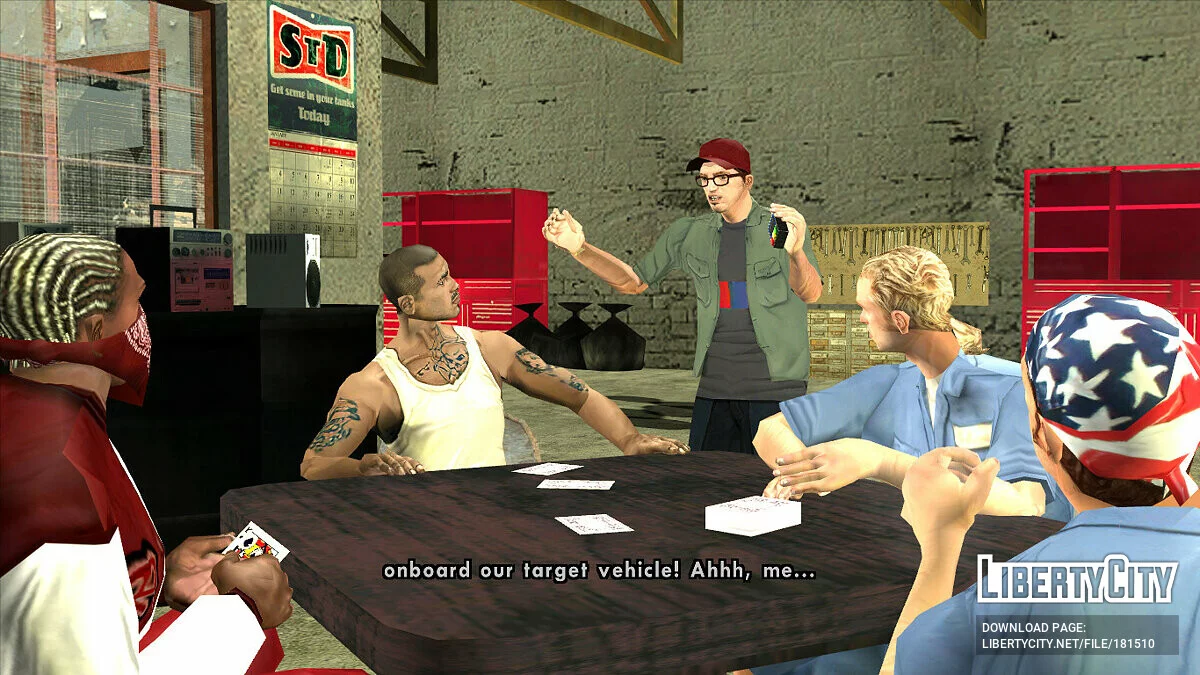 Улучшенные текстуры персонажей в катсценах / GTA San Andreas