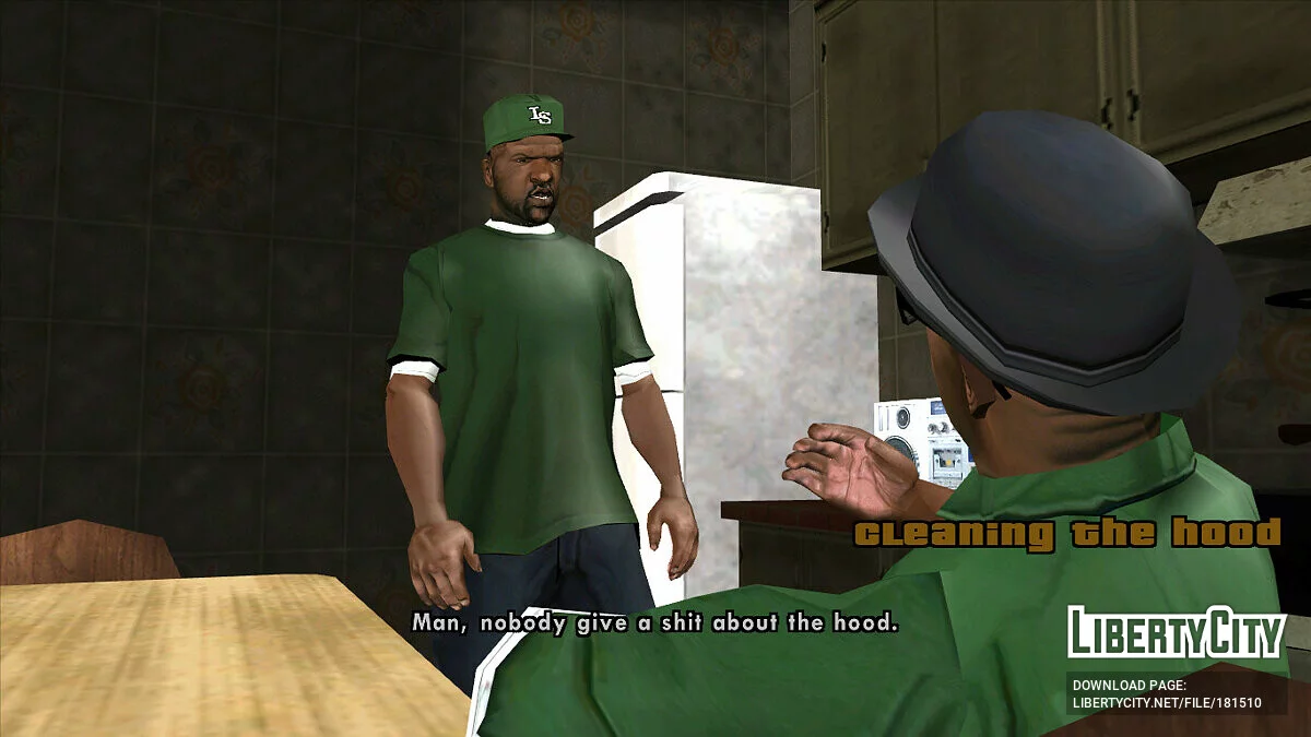 Улучшенные текстуры персонажей в катсценах / GTA San Andreas