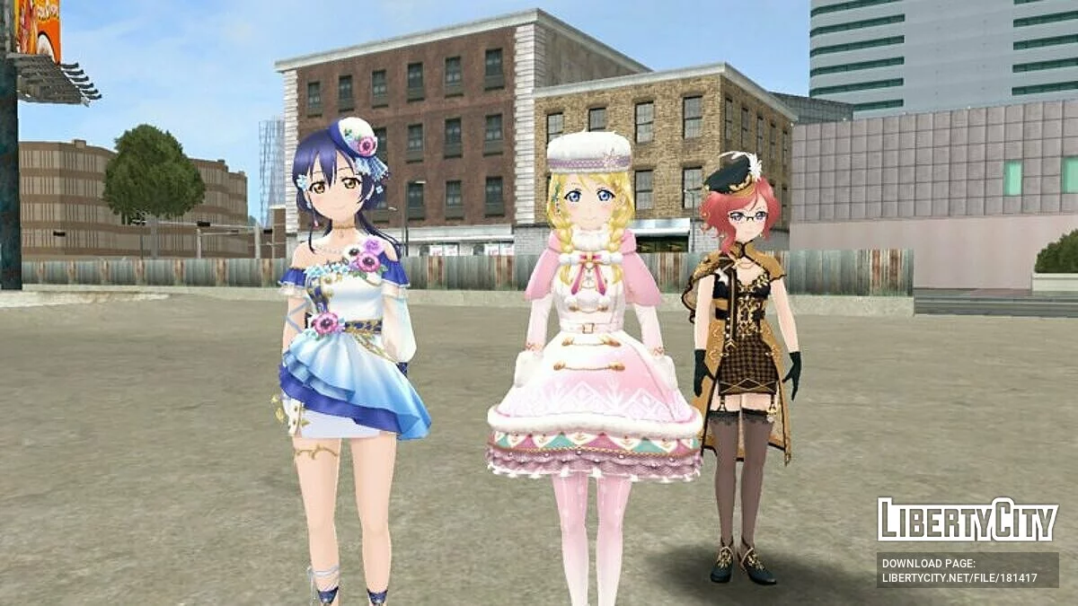 Сборник скинов из Love Live / GTA San Andreas