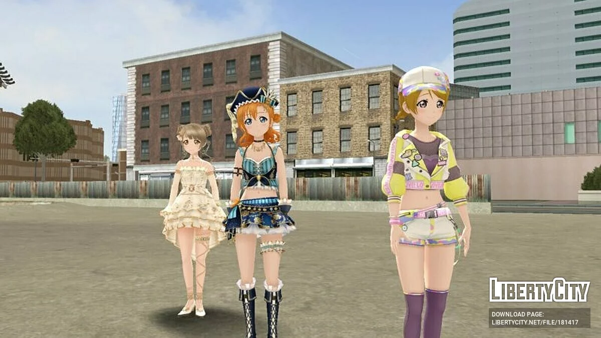 Сборник скинов из Love Live / GTA San Andreas