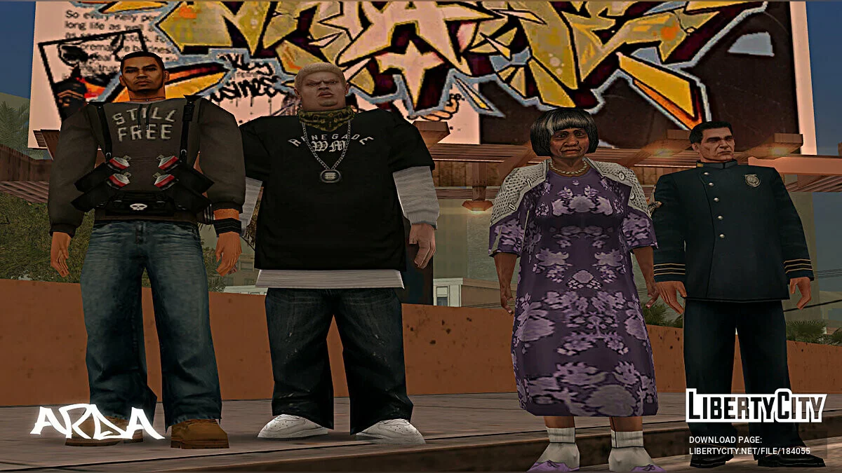 Скинпак из игры Marc Ecko's Getting Up / GTA San Andreas