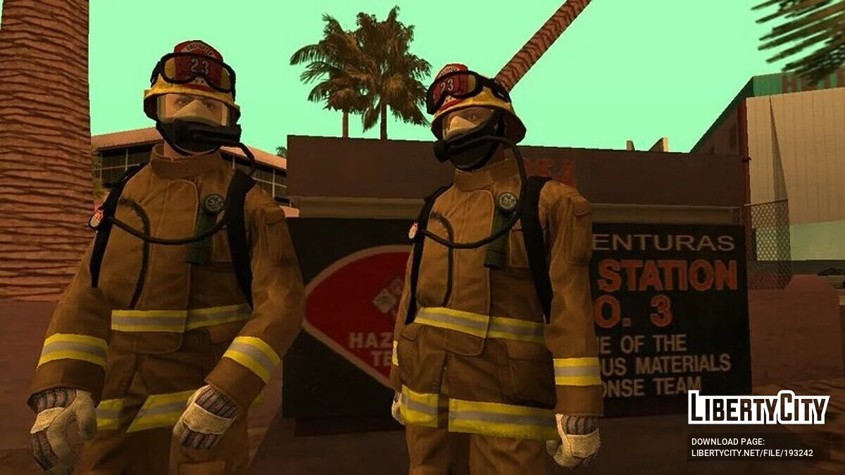 Сборник работников пожарного департамента из GTA Online / GTA San Andreas