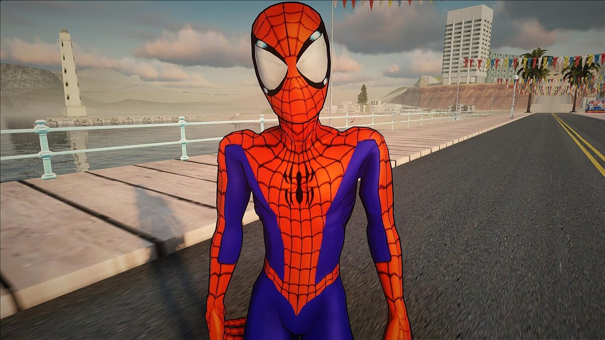 Скачать Человек-паук из Ultimate Spider-Man 2005 для GTA San Andreas