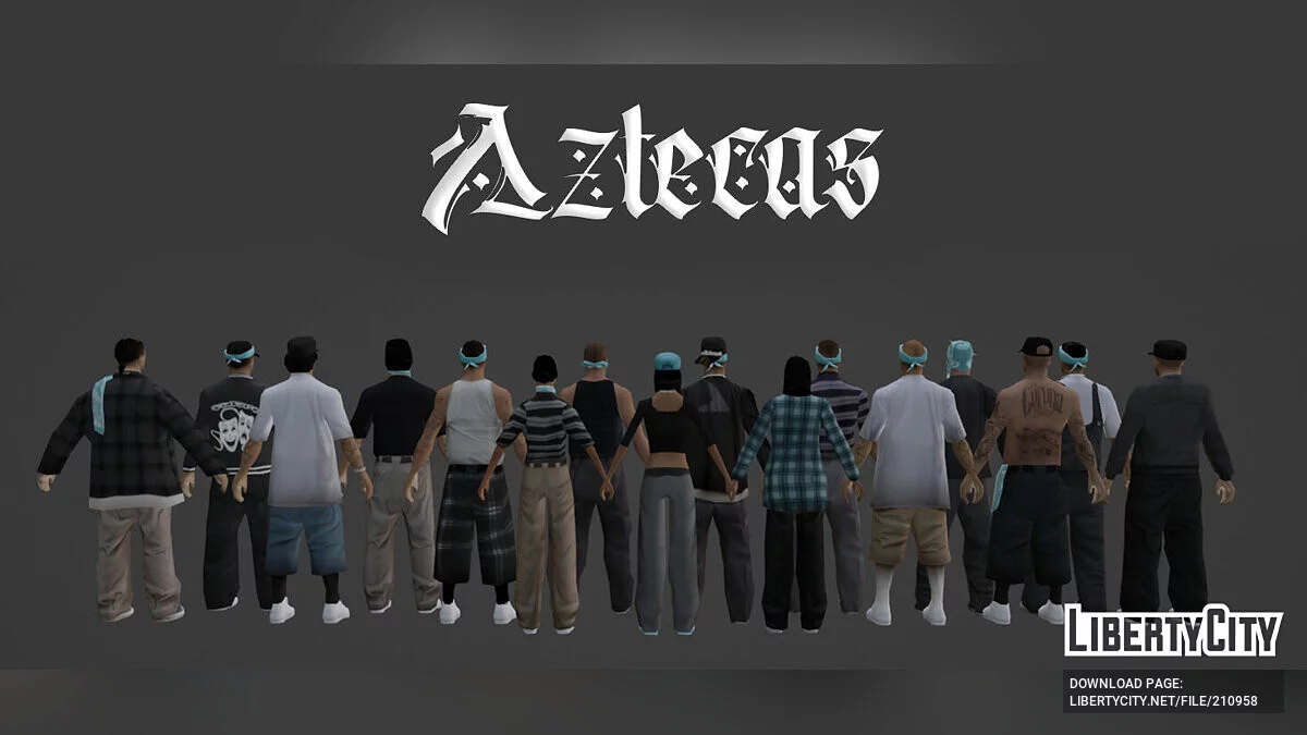 HQ Aztecas Pack (RoSA Quality) / GTA San Andreas