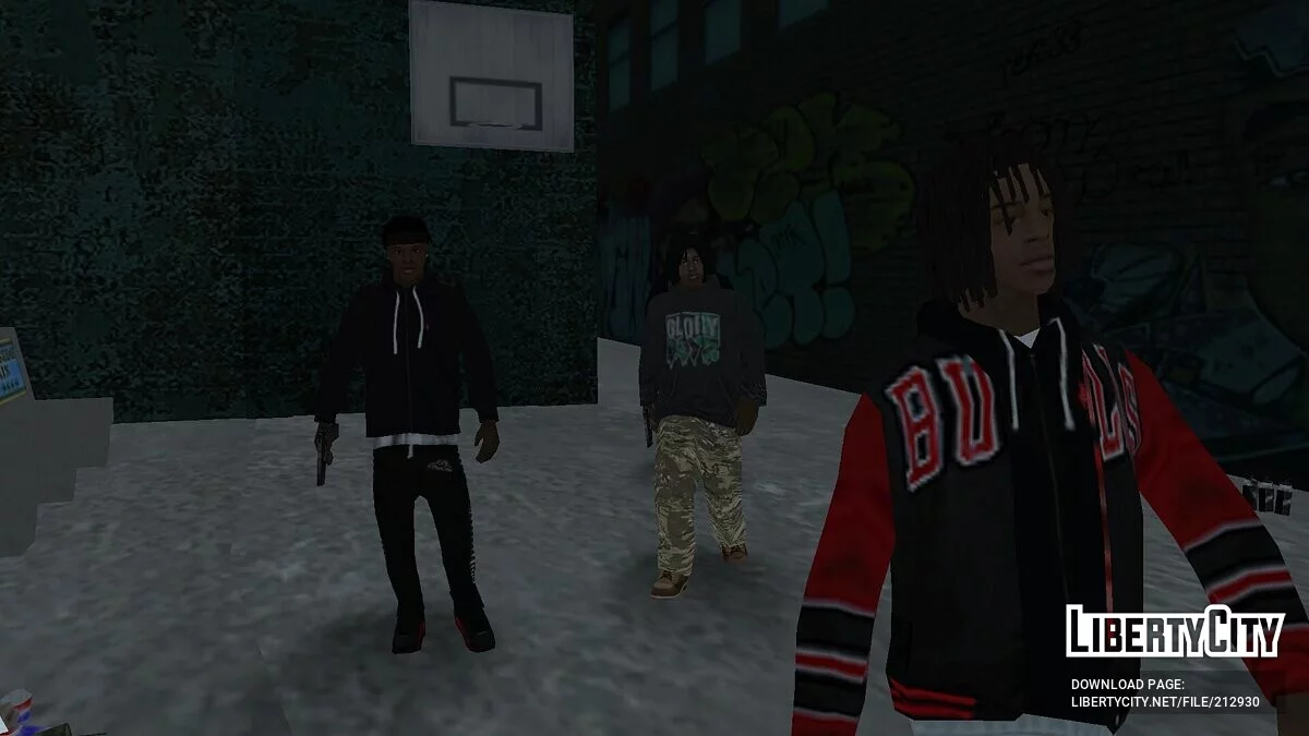 Скинпак банды Chiraq / GTA San Andreas