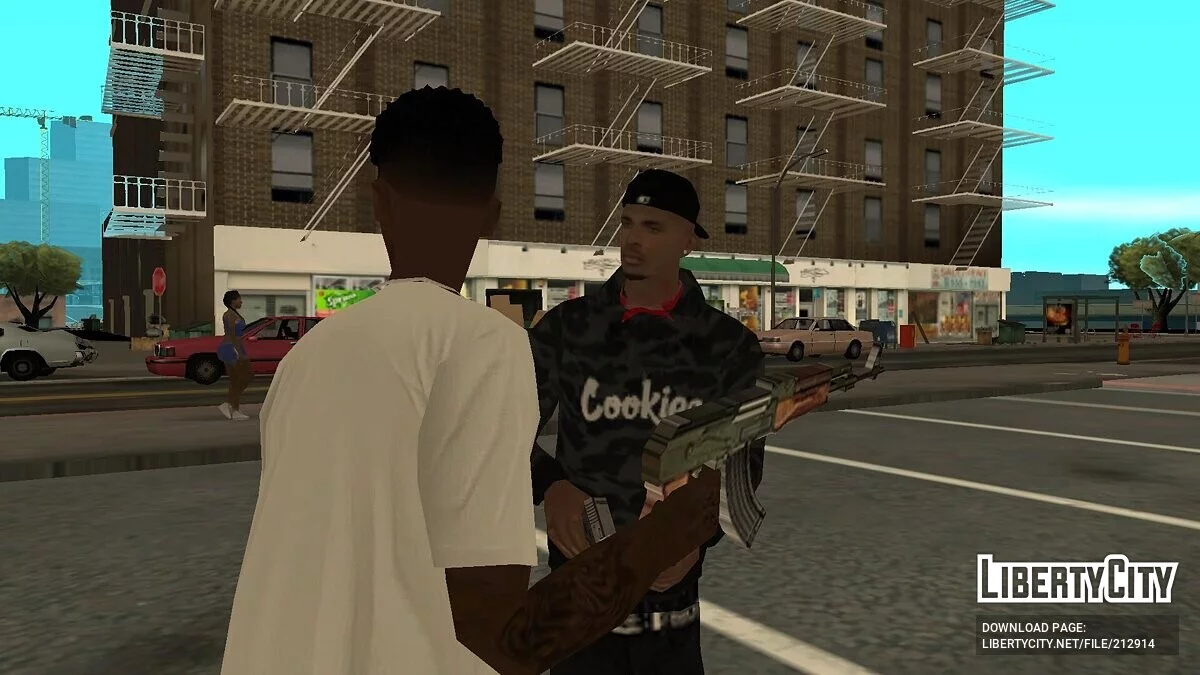 Скины банды N.Y Bloods / GTA San Andreas