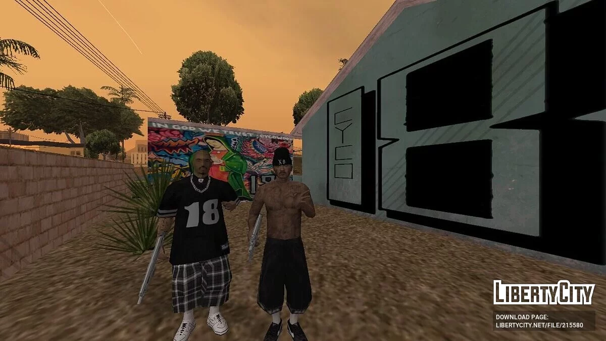 Сборник скинов 18th Street Gang / GTA San Andreas