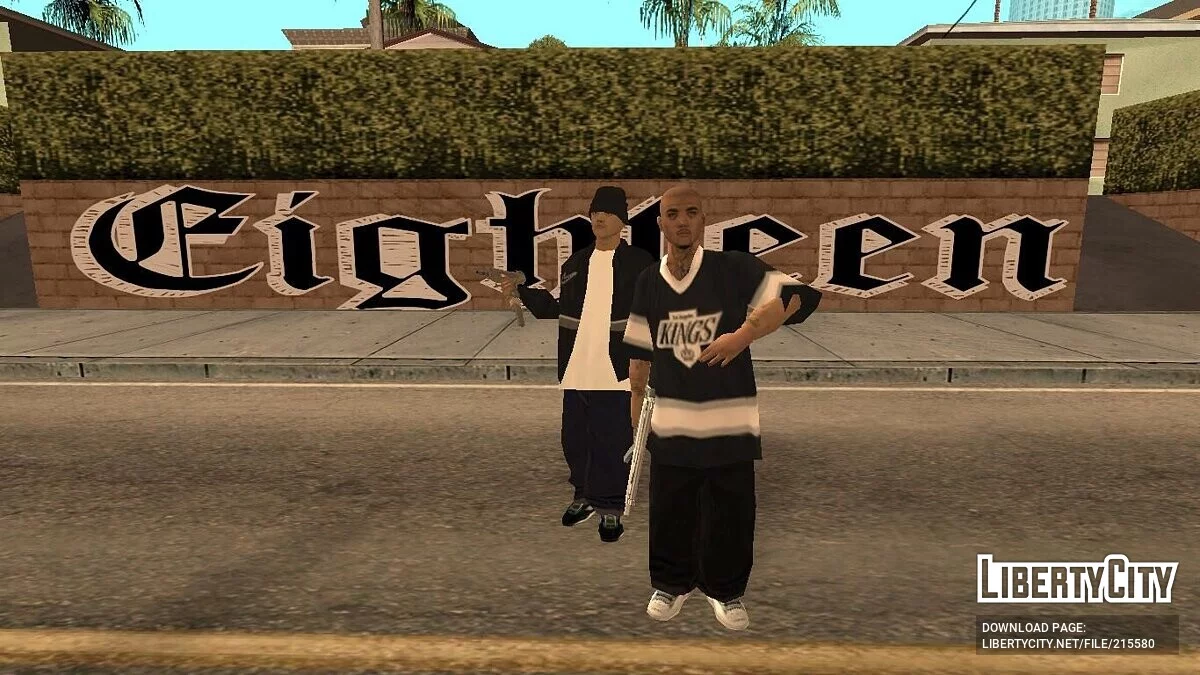 Сборник скинов 18th Street Gang / GTA San Andreas