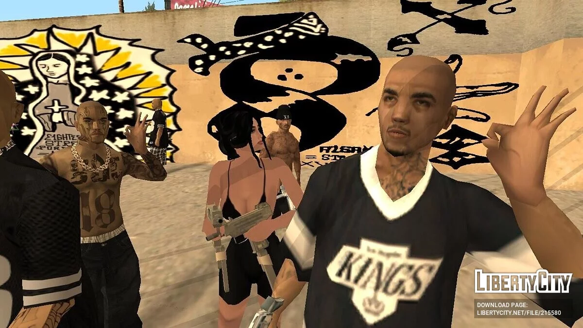Сборник скинов 18th Street Gang / GTA San Andreas