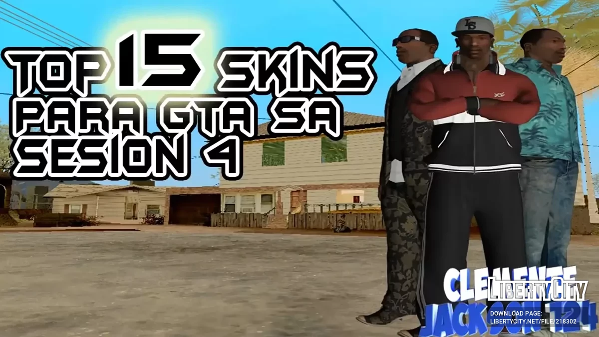 Сборник с 15 скинами Си-Джея / GTA San Andreas