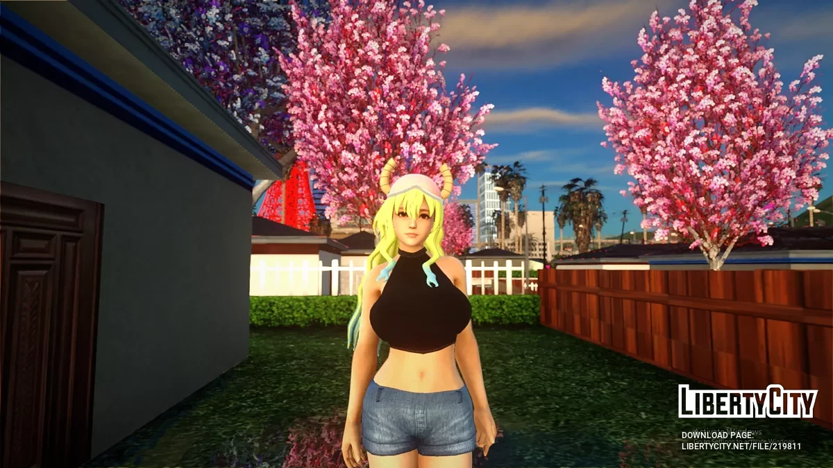 Хонока из DOA в костюме Лукоа / GTA San Andreas