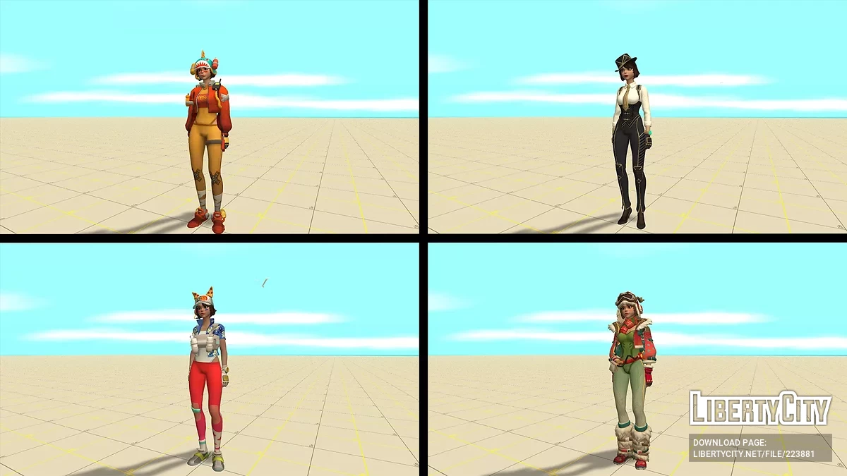 Captain и Maggie из Farlight 84 / GTA San Andreas