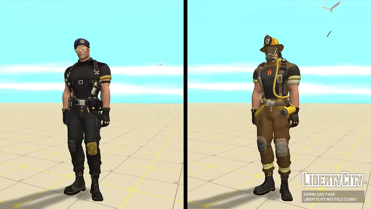 Captain и Maggie из Farlight 84 / GTA San Andreas